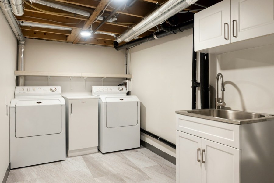 Finished basement plumbing